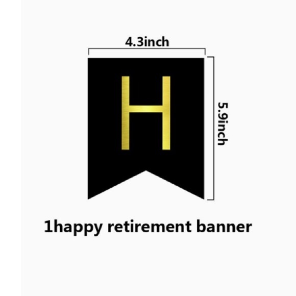 Retirement Banner w/matching smaller banner - Picture 3 of 3